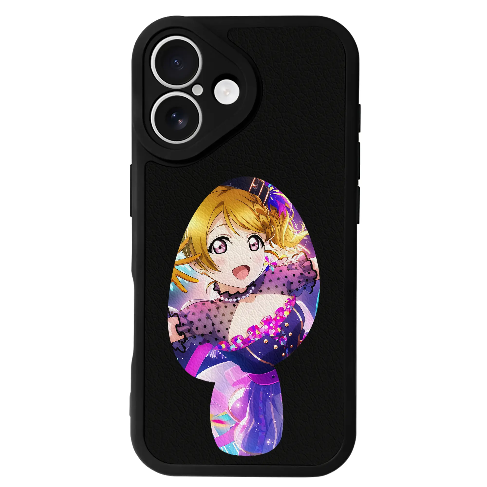 Love Live! グッズ,小泉花陽 - IPhone 16シリーズ対応 ・ シリコンスマホケース ・ レザー調 ・ 高精度フィット ・ 耐衝撃 ・ ワイヤレス充電対応 ・ 精密カット